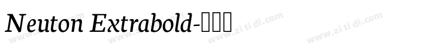 Neuton Extrabold字体转换